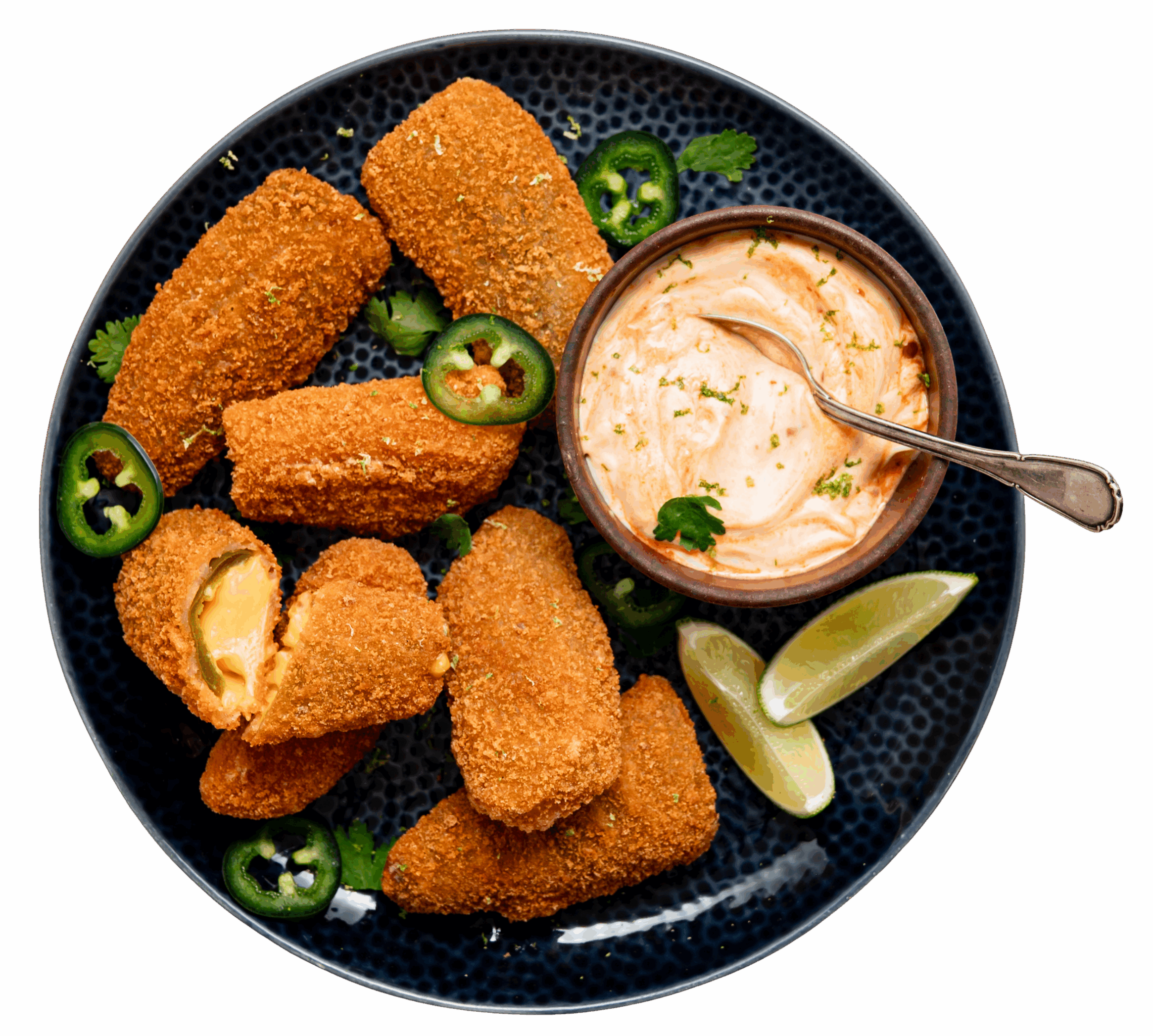 Cheddar Jalapeños Met Chipotle Mayo