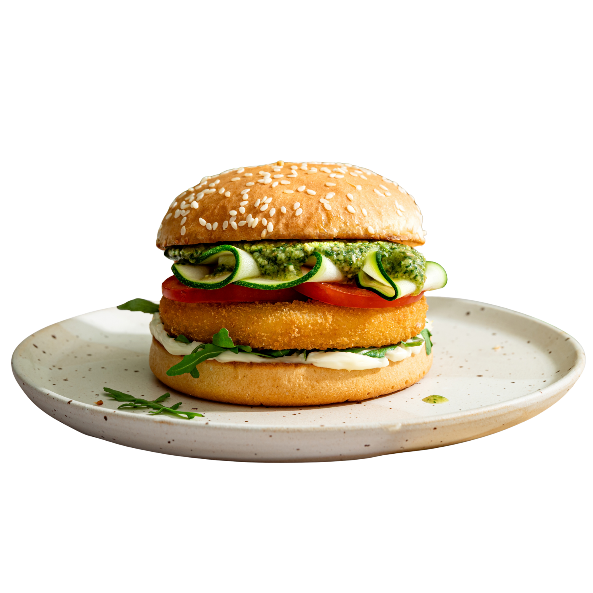 Op een burger