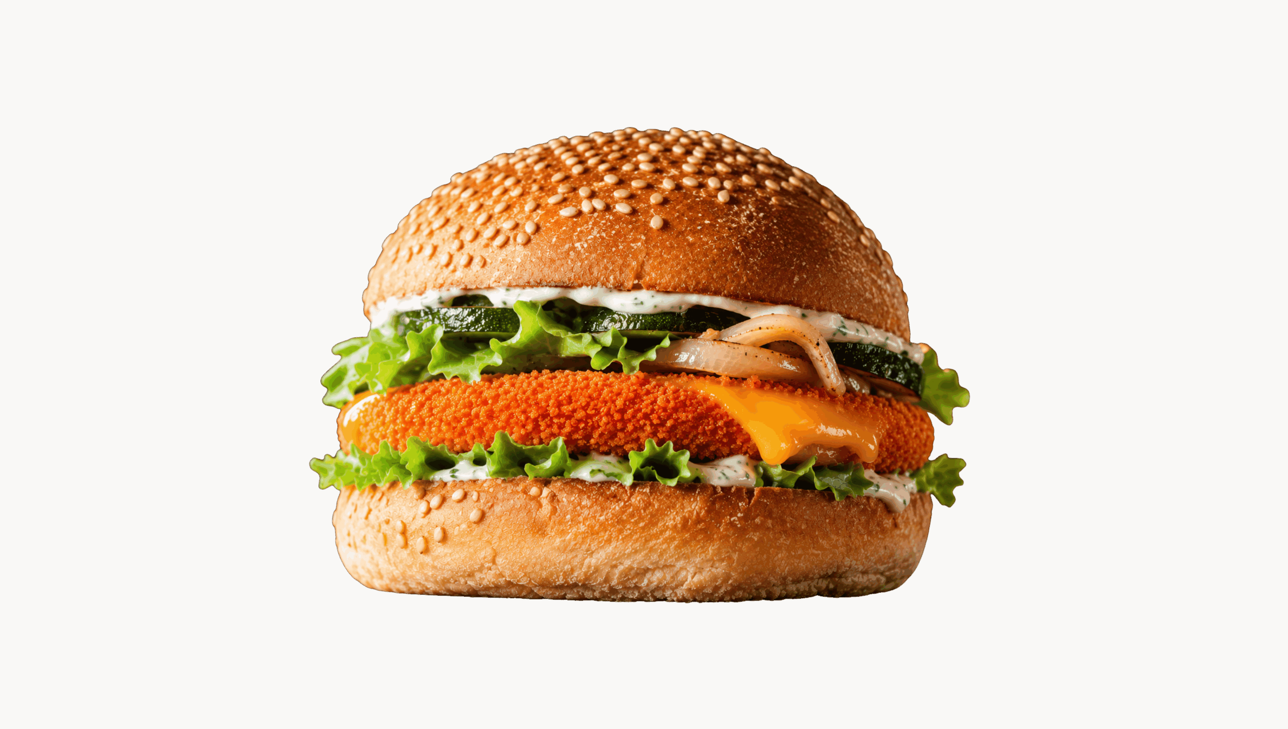 On a burger