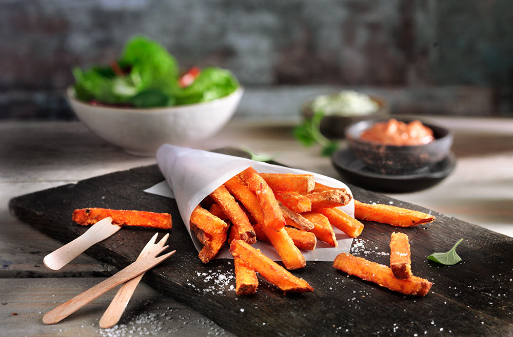 presentatietip-Horeca-restaurants-Sweet-potato-fries